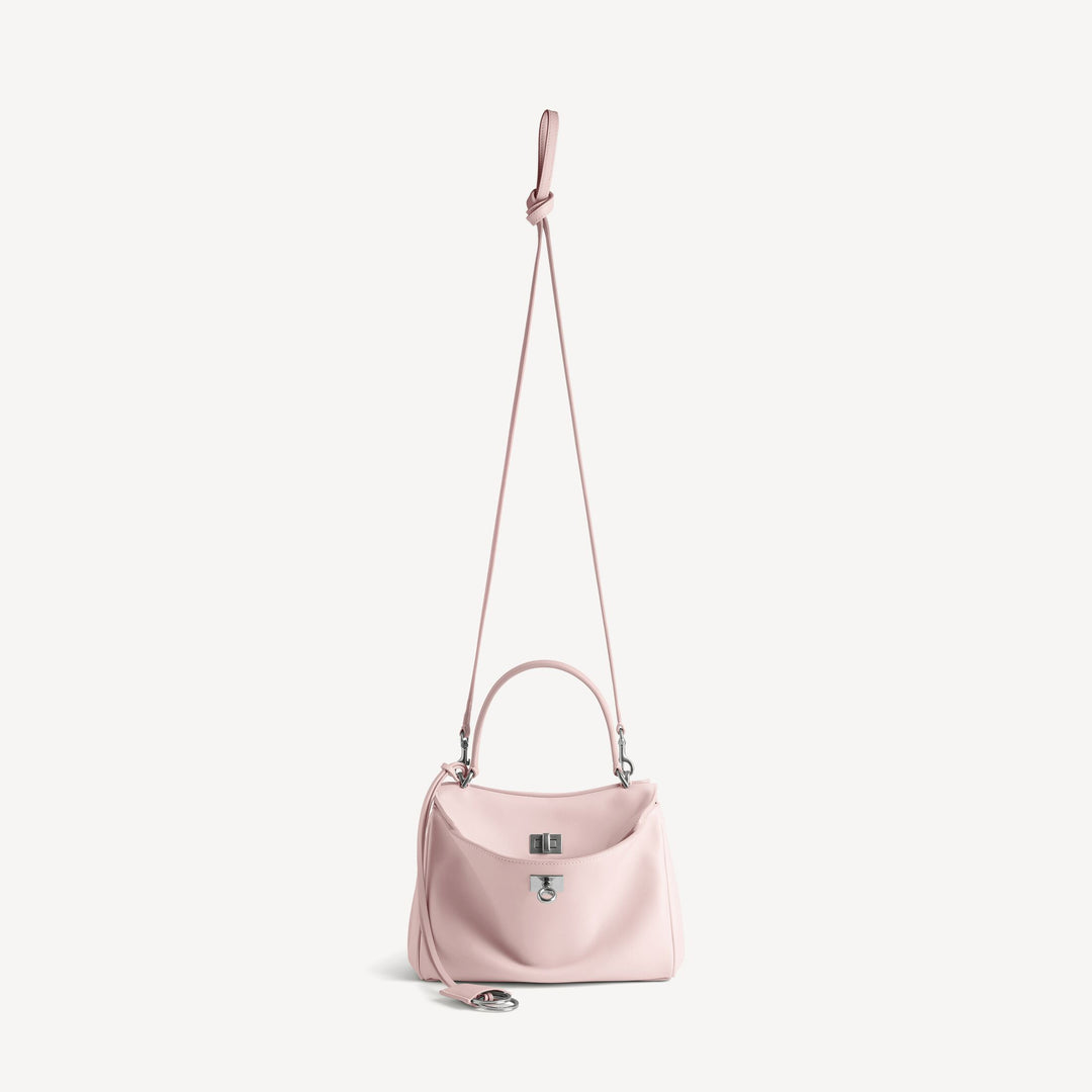 BALENCIAGA RODEO MINI CALFSKIN LEATHER TOP-HANDLE BAG
