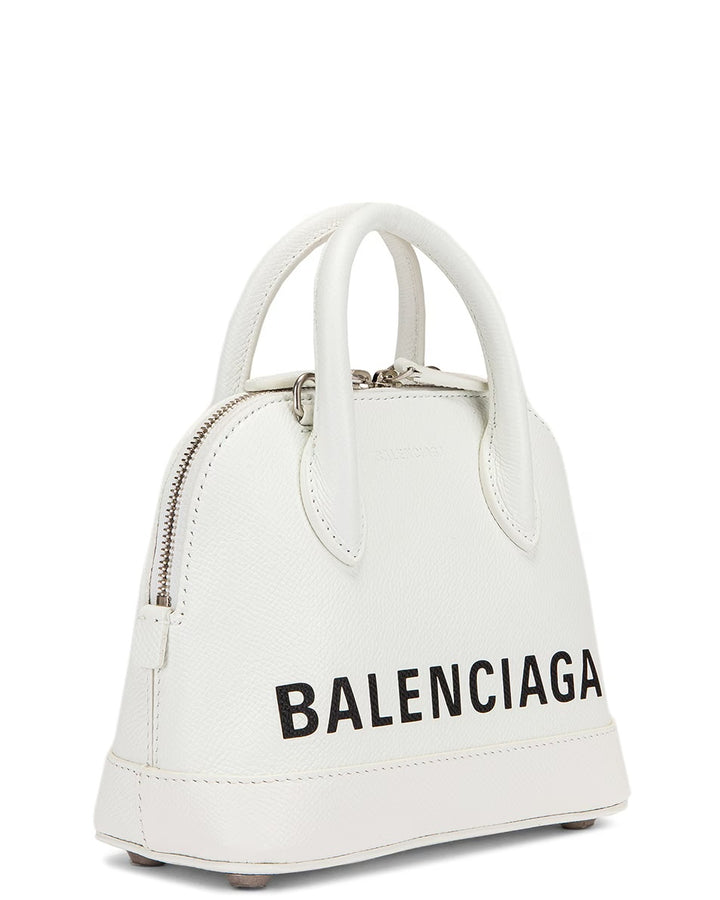 BALENCIAGA GRAINED CALFSKIN LEATHER MINI VILLE BAG