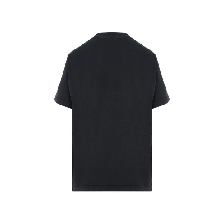 BALENCIAGA BB LOGO PRINTED CREWNECK T-SHIRT