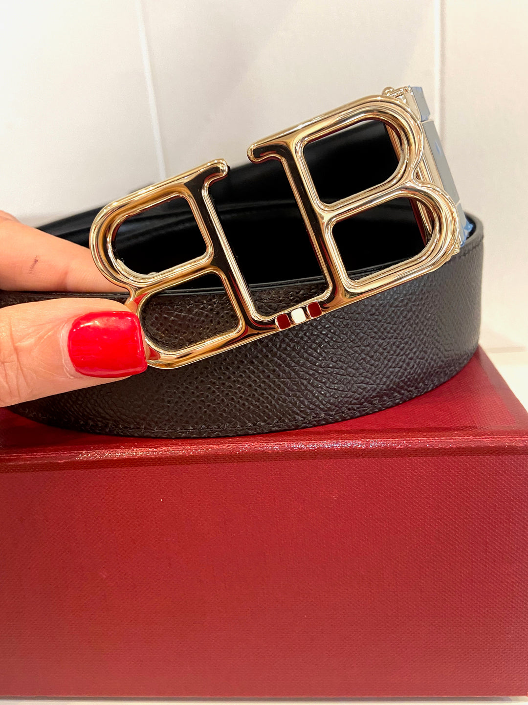 BALLY BRITT B BUCKLE REVERSIBLE BELT