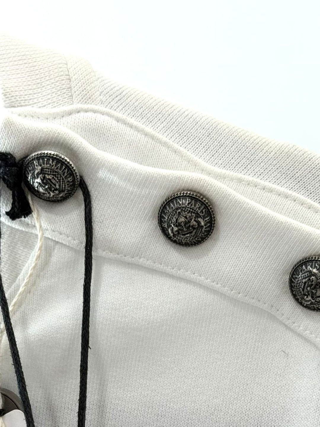 BALMAIN PARIS LOGOMANIA STRIPED LOGO MEN&