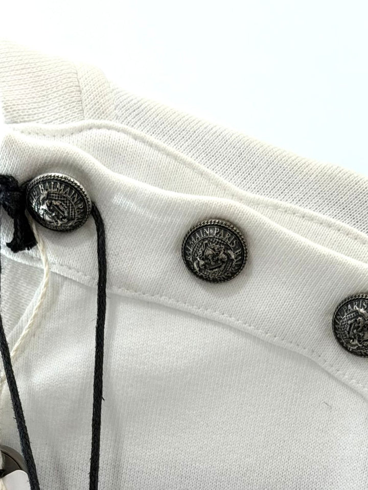 BALMAIN PARIS LOGOMANIA STRIPED LOGO MEN&