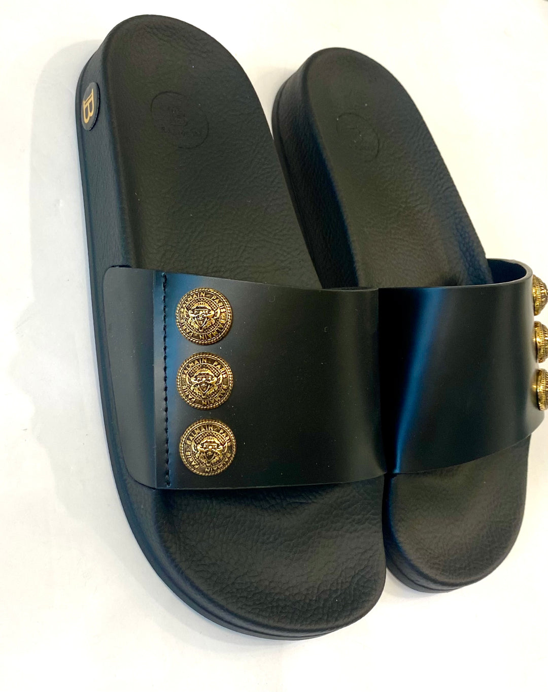 BALMAIN PARIS SYMI POOL SLIDES