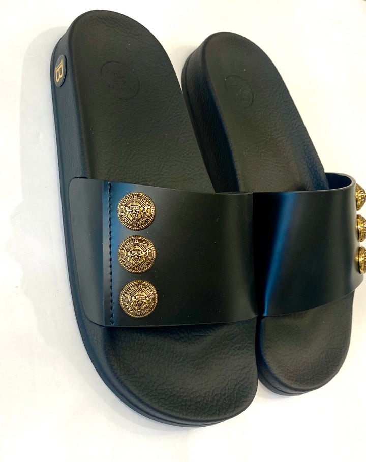 BALMAIN PARIS SYMI POOL SLIDES