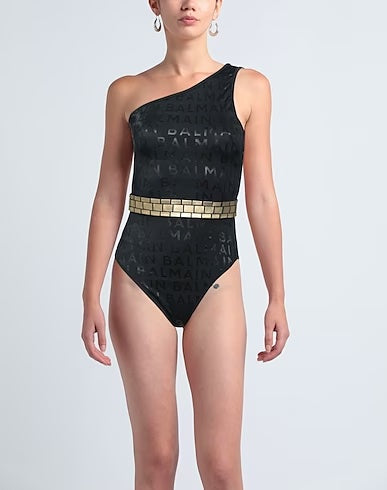 BALMAIN ONE SHOULDER SWIMSUIT