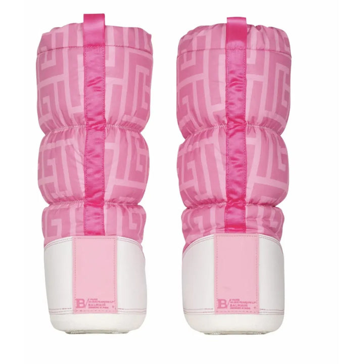 BALMAIN X BARBIE® AFTER SKI TUNDRA MONOGRAM LIMITED-EDITION BOOTS