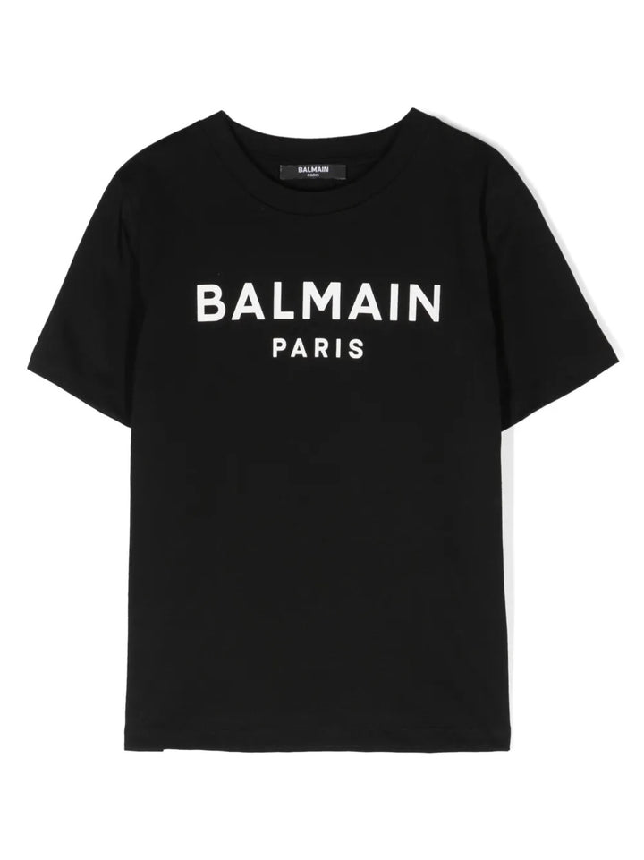 BALMAIN KIDS LOGO PRINT T-SHIRT