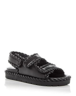 BOTTEGA VENETA JACK SLINGBACK SPORT LAMBSKIN LEATHER SANDALS