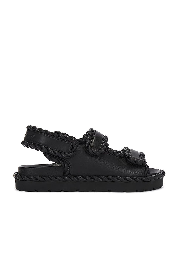 BOTTEGA VENETA JACK SLINGBACK SPORT LAMBSKIN LEATHER SANDALS