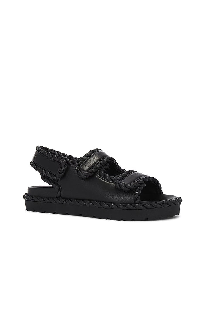 BOTTEGA VENETA JACK SLINGBACK SPORT LAMBSKIN LEATHER SANDALS