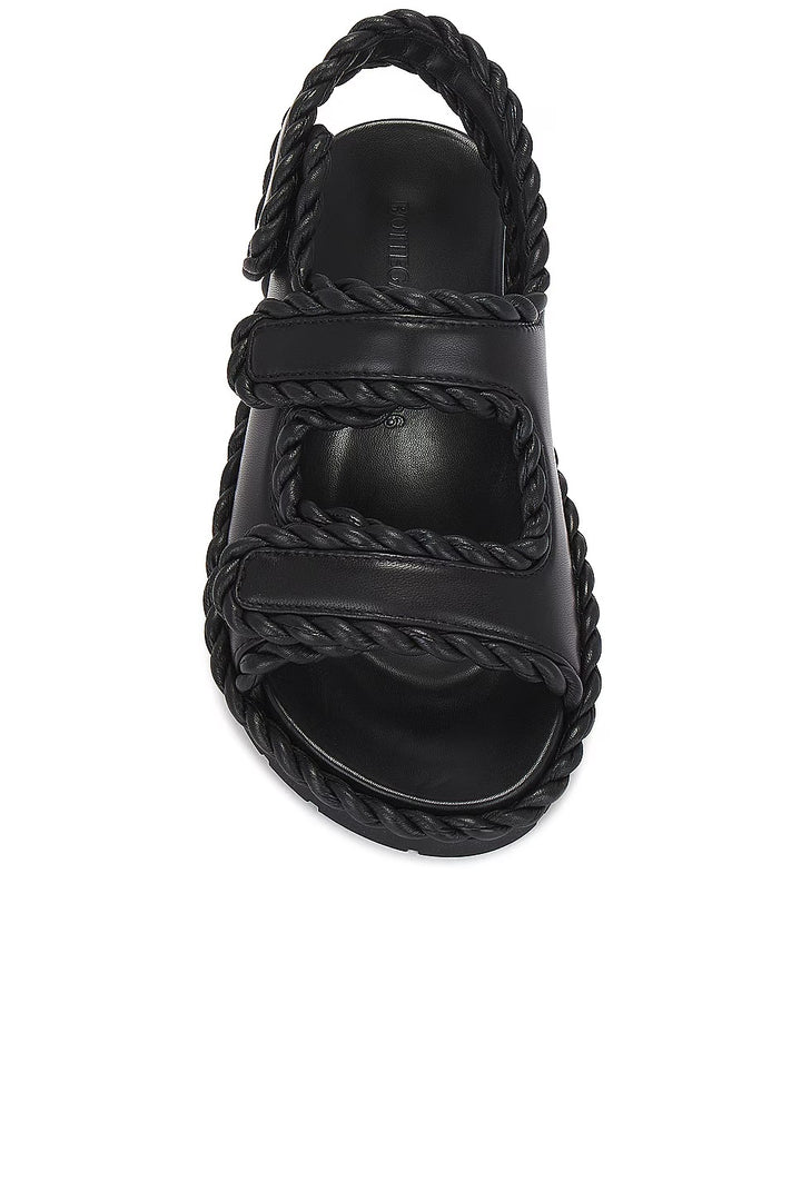 BOTTEGA VENETA JACK SLINGBACK SPORT LAMBSKIN LEATHER SANDALS