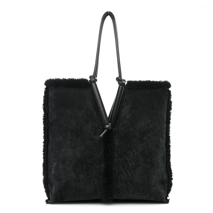 BOTTEGA VENETA SHEARLING REVERSIBLE TOTE BAG