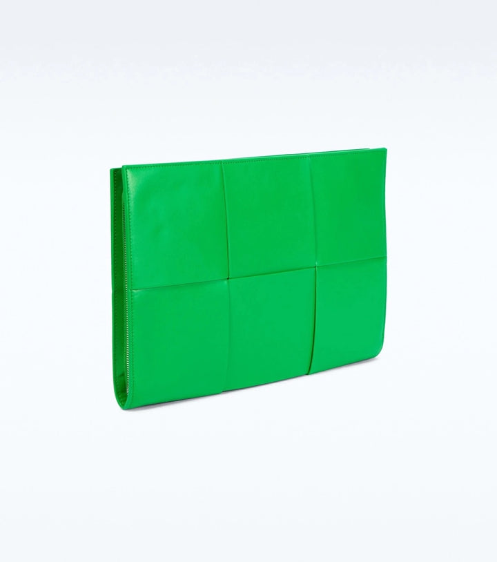 BOTTEGA VENETA INTRECCIATO ARCO NAPPA LEATHER DOCUMENT CASE