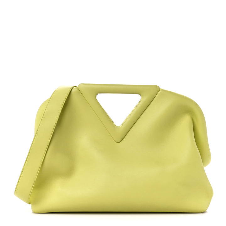 BOTTEGA VENETA CALFSKIN POINT TOP HADLE MEDIUM BAG