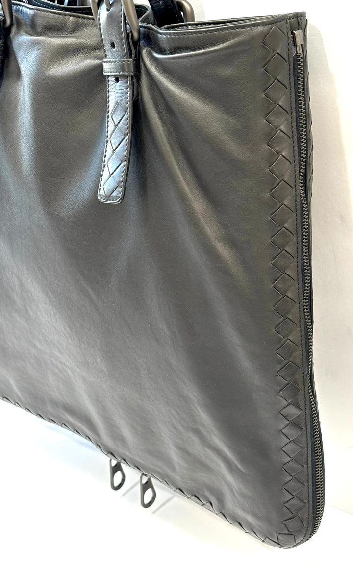 BOTTEGA VENETA INTRECCIATO LEATHER TOTE BAG