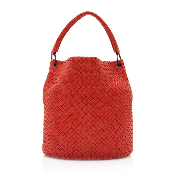 BOTTEGA VENETA INTRECCIATO NAPPA WOVEN PARACHUTE BAG