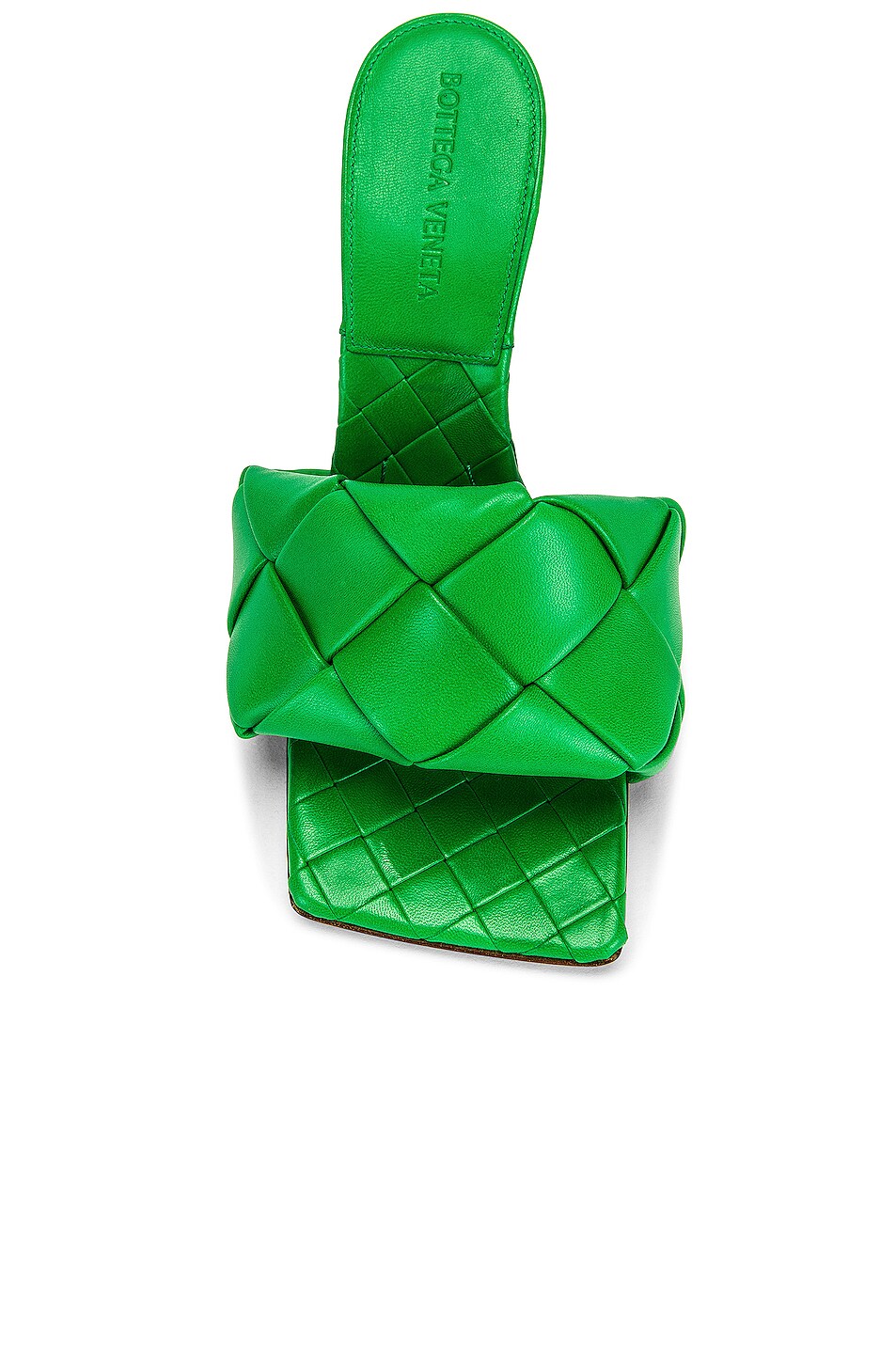 BOTTEGA VENETA INTRECCIO LIDO 90 NAPPA LEATHER MULES