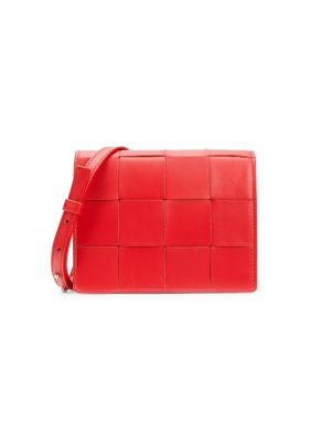 BOTTEGA VENETA MAXI INTRECCIATO LAMBSKIN MINI CASSETTE CROSSBODY