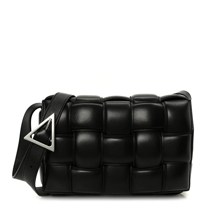 BOTTEGA VENETA NAPPA LEATHER MAXI INTRECCIATO PADDED CASSETE CROSSBODY BAG