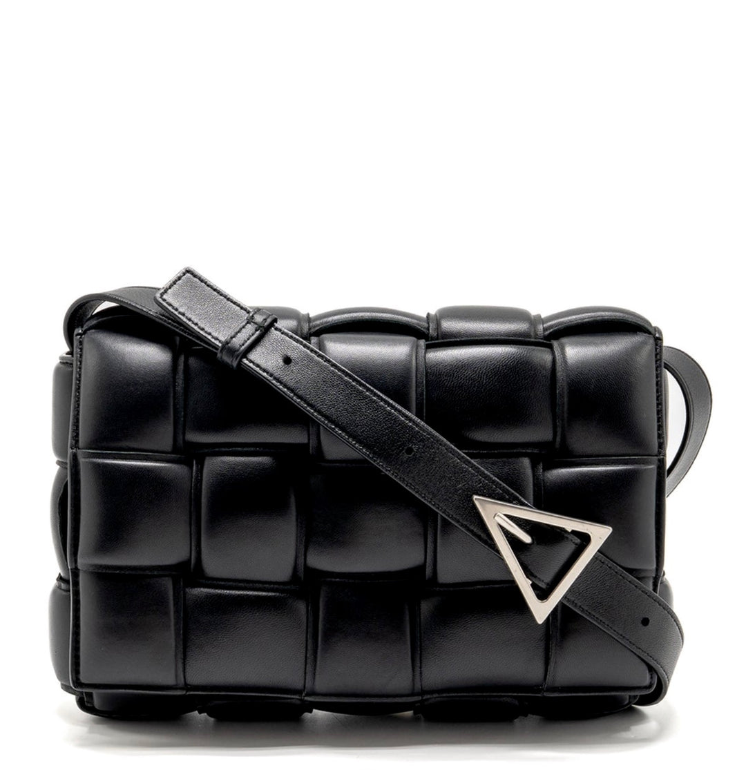 BOTTEGA VENETA NAPPA LEATHER MAXI INTRECCIATO PADDED CASSETE CROSSBODY BAG