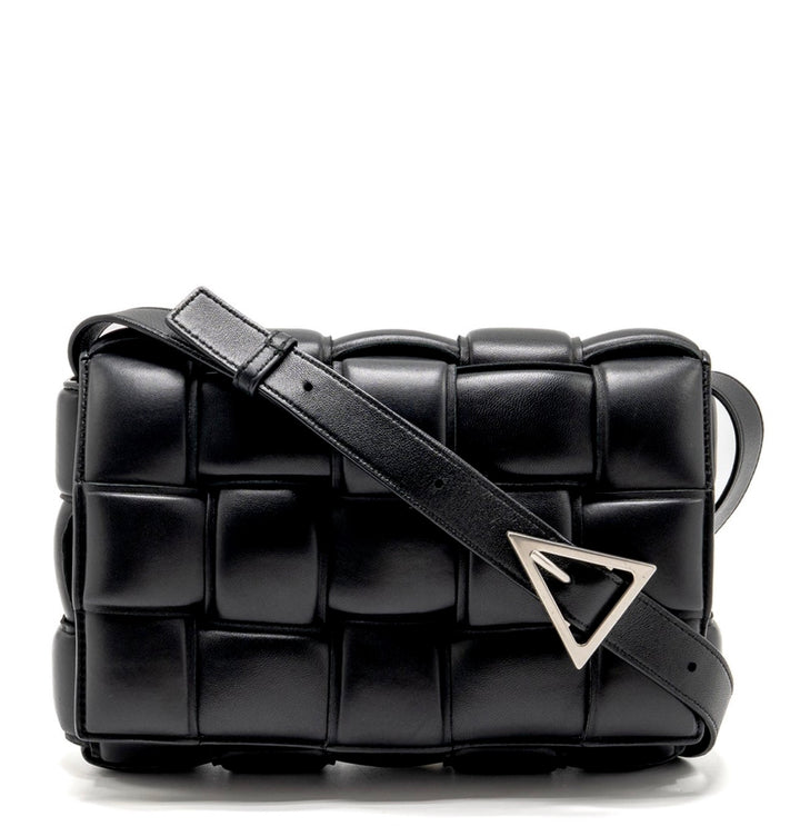 BOTTEGA VENETA NAPPA LEATHER MAXI INTRECCIATO PADDED CASSETE CROSSBODY BAG