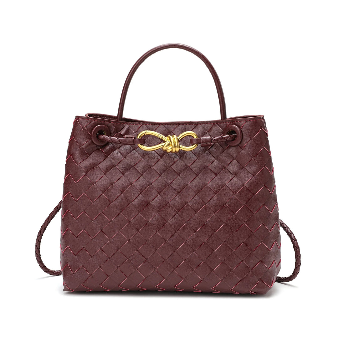 BOTTEGA VENETA NAPPA LEATHER INTRECCIATO SMALL ANDIAMO SHOULDER BAG