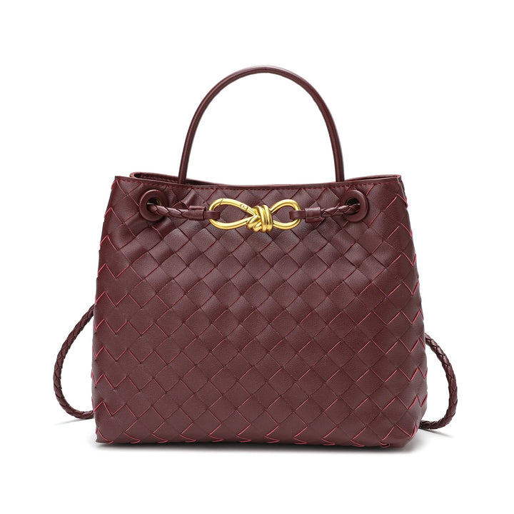 BOTTEGA VENETA NAPPA LEATHER INTRECCIATO SMALL ANDIAMO SHOULDER BAG