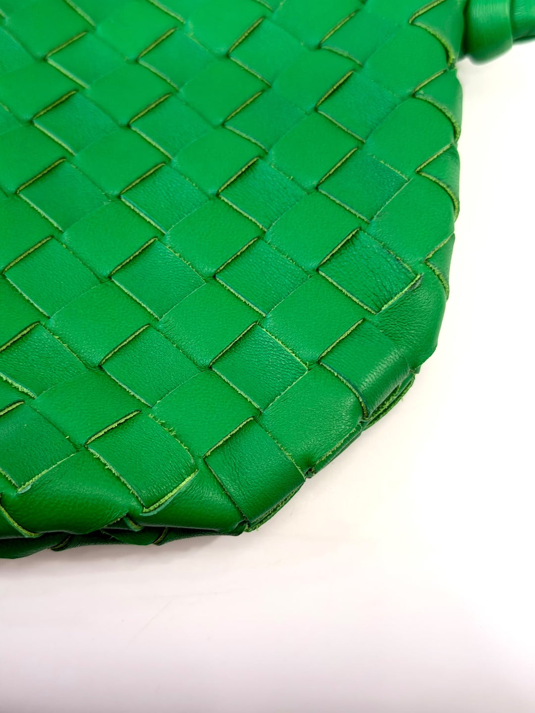 BOTTEGA VENETA SMALL INTRECCIATO LAMBSKIN LEATHER TURN POUCH HOBO BAG