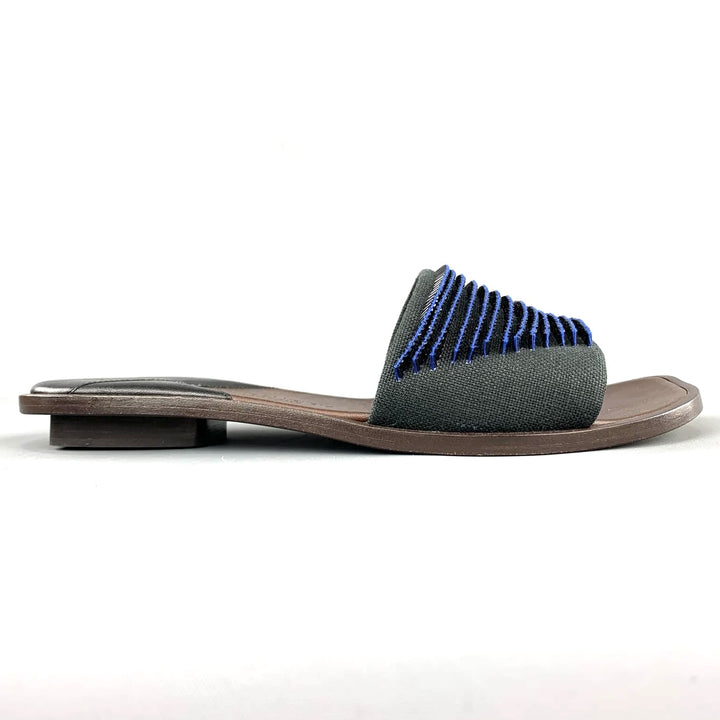 BOTTEGA VENETA BEADED APPLIQUÉ SLIDE MULES