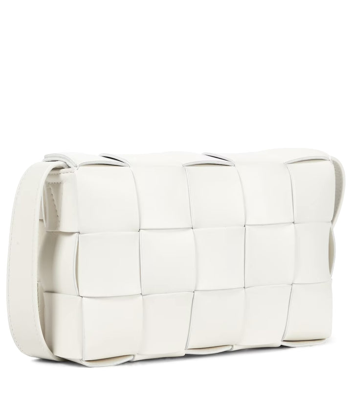 BOTTEGA VENETA CASSETTE SMALL LAMBSKIN NAPPA LEATHER CROSSBODY BAG
