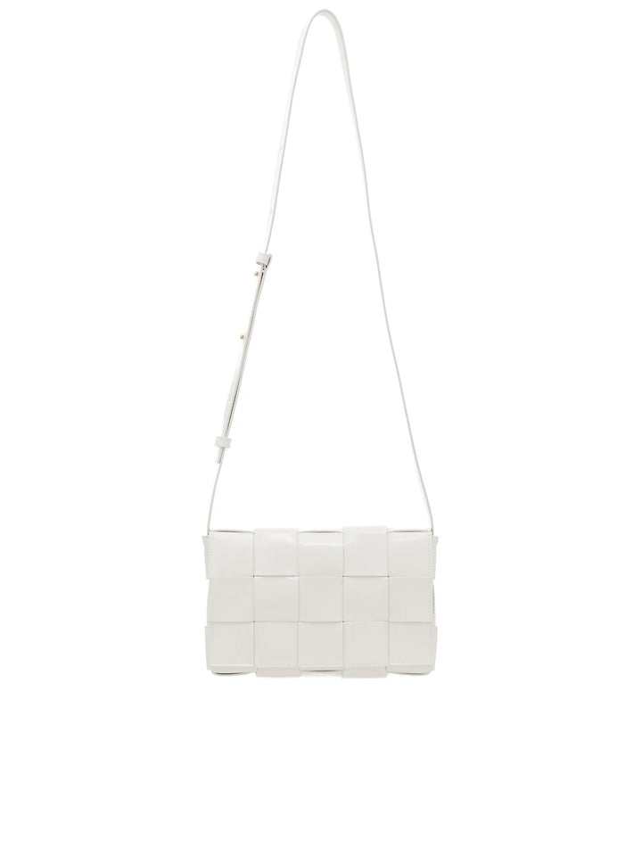BOTTEGA VENETA CASSETTE SMALL LAMBSKIN NAPPA LEATHER CROSSBODY BAG