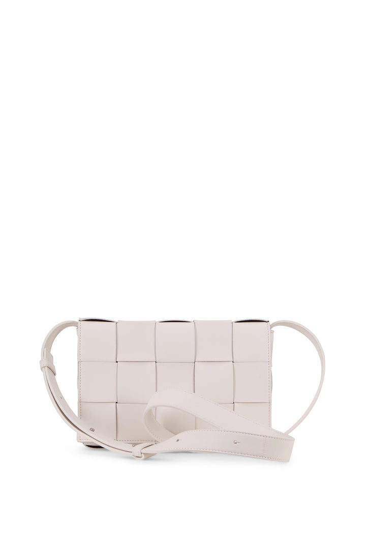 BOTTEGA VENETA CASSETTE SMALL LAMBSKIN NAPPA LEATHER CROSSBODY BAG