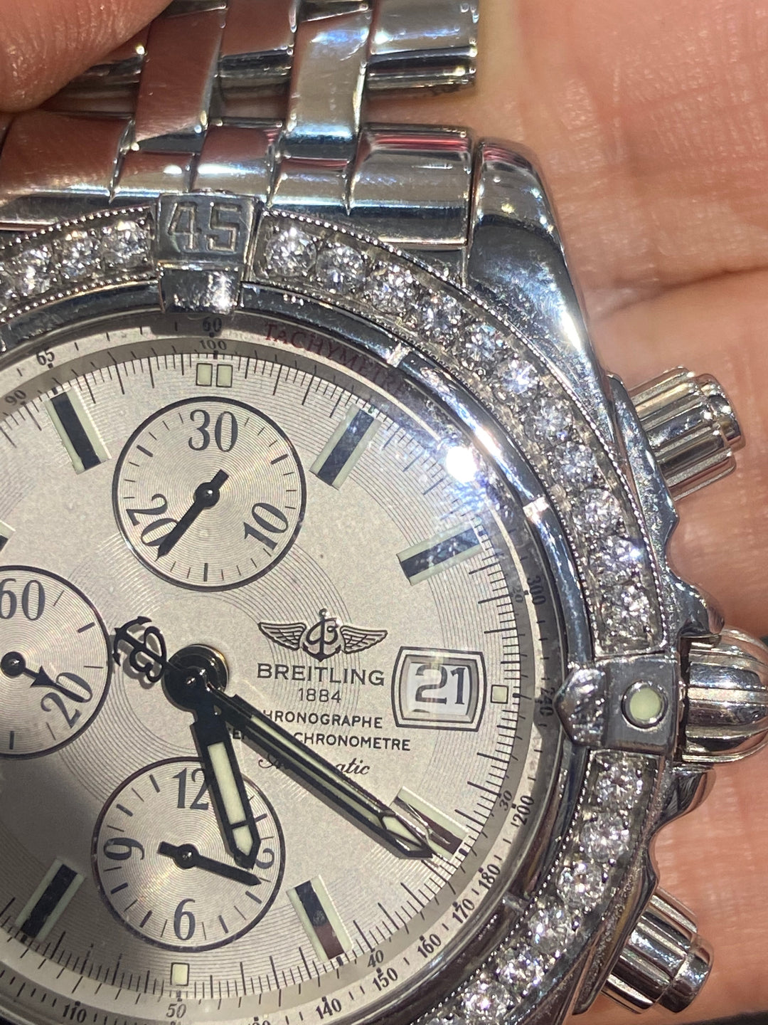 BREITLING DIAMOND A13356 WINDRIDER CHRONOMAT EVOLUTION WATCH