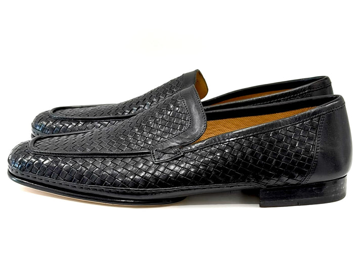 BRUNO MAGLI LASTRA WOVEN CALFSKIN LEATHER MEN&