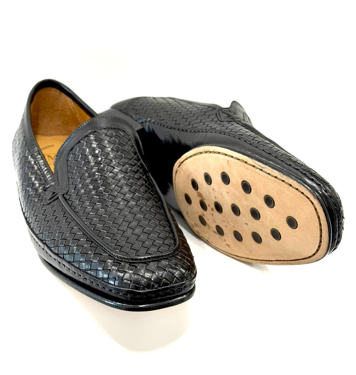 BRUNO MAGLI LASTRA WOVEN CALFSKIN LEATHER MEN&