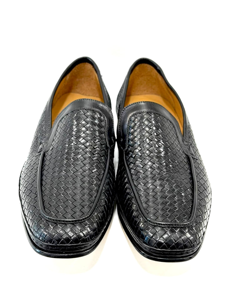 BRUNO MAGLI LASTRA WOVEN CALFSKIN LEATHER MEN&