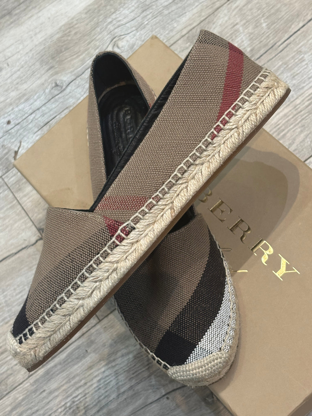 BURBERRY HODGESON HOUSE CHECK ESPADRILLES