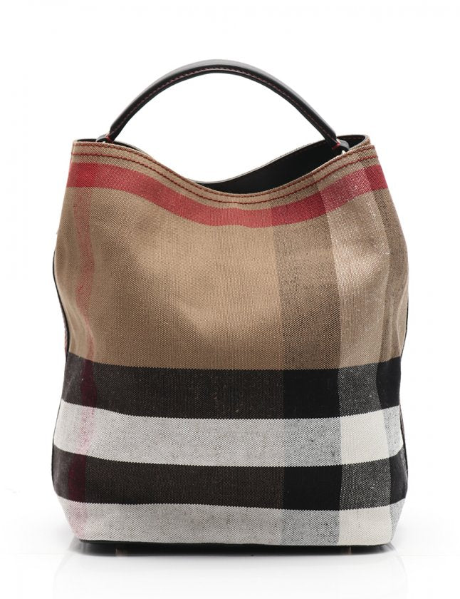 BURBERRY ASHBY LIMITED EDITION SEQUIN HEART CHECK SHOULDER BAG