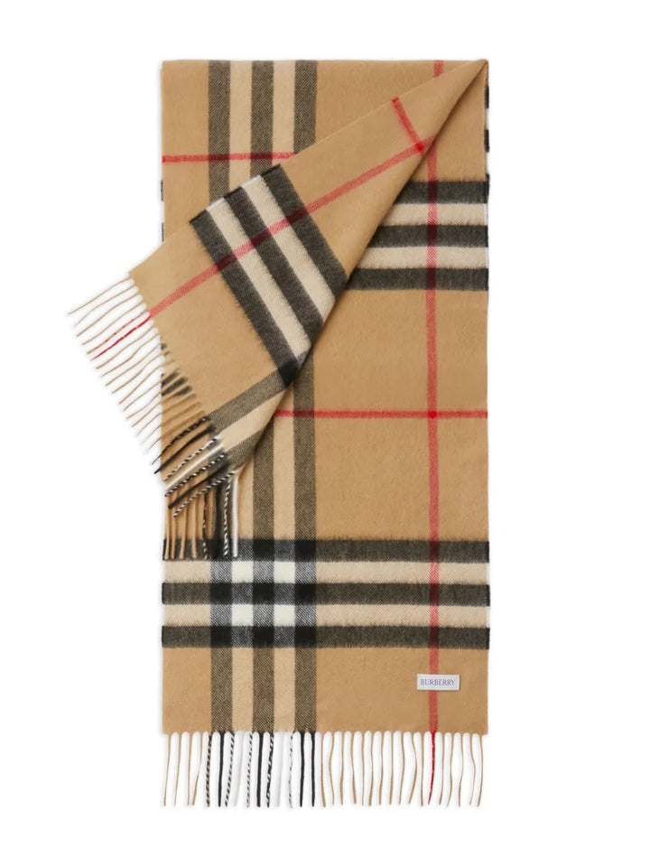 BURBERRY GIANT CHECK CASHMERE SCARF
