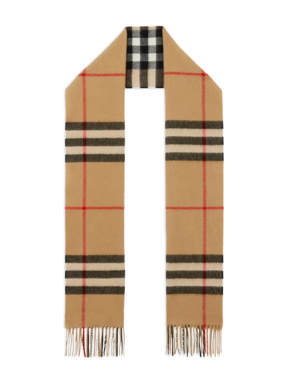 BURBERRY GIANT CHECK CASHMERE SCARF
