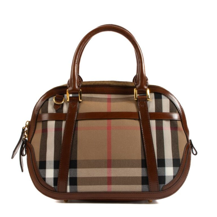 BURBERRY CHECK ORCHARD BOWLING BAG