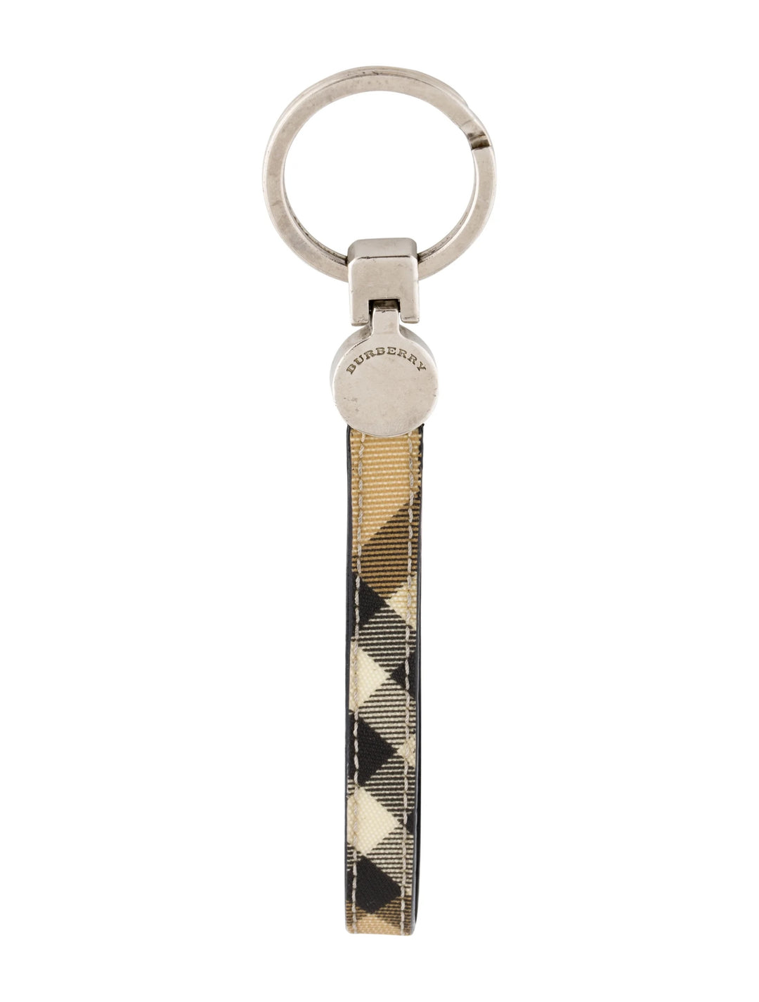 BURBERRY COATED CANVAS KEYCHAIN