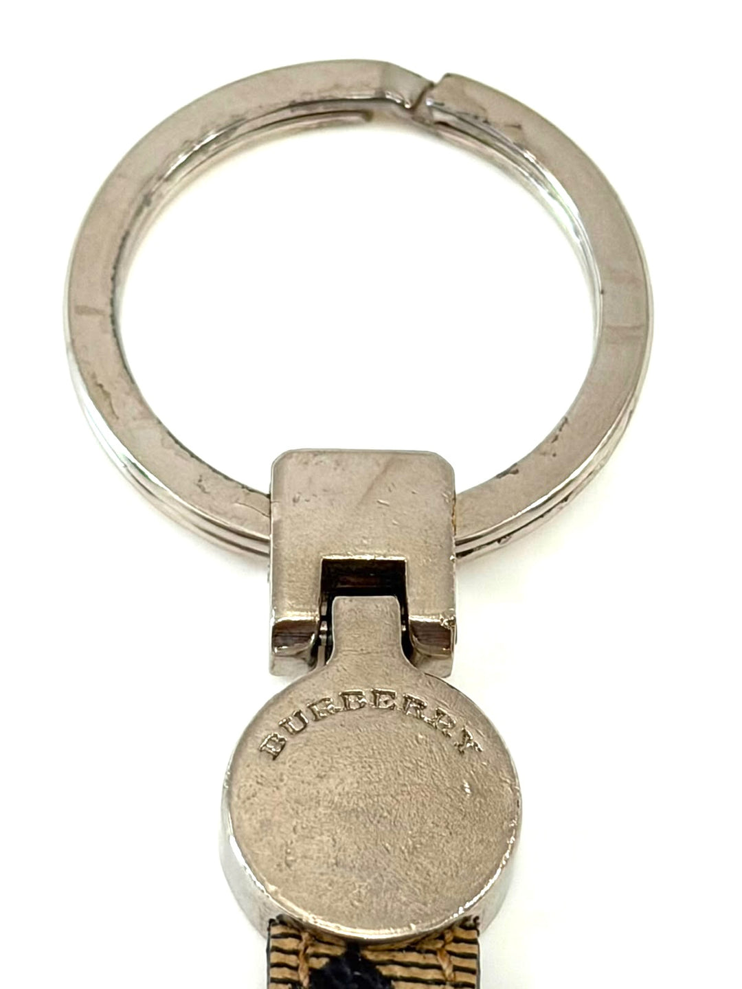 BURBERRY COATED CANVAS KEYCHAIN