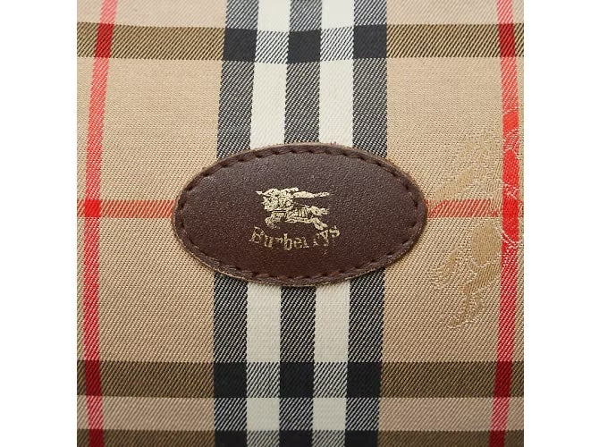 BURBERRY HAYMARKET CHECK EKD BOSTON BAG