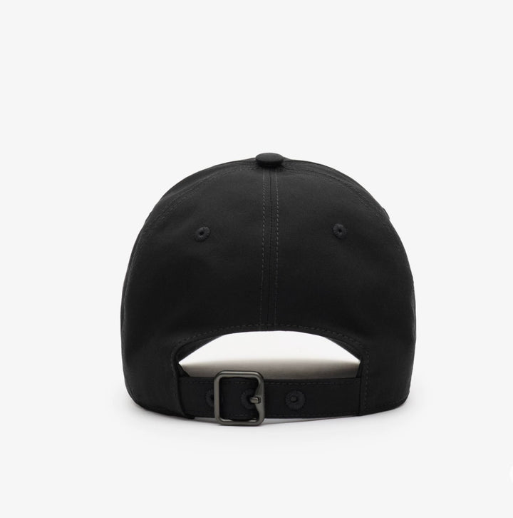 BURBERRY EMBROIDERED LOGO GABARDINE BASEBALL CAP