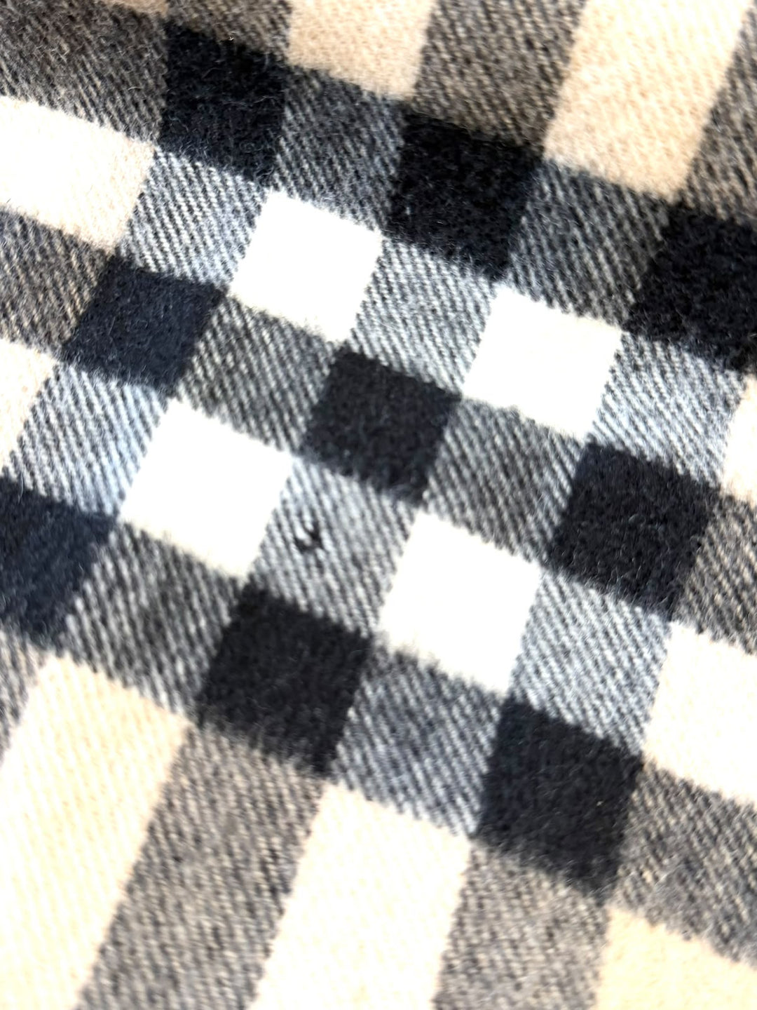 BURBERRY GIANT CHECK FRINGE CASHMERE SCARF