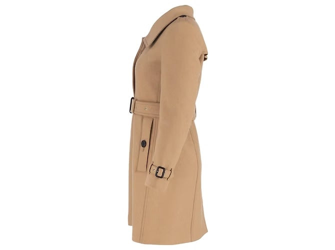 BURBERRY GIBBSMOORE WOOL &amp; CASHMERE BLEND TRENCH COAT