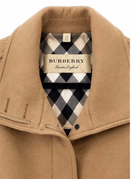 BURBERRY GIBBSMOORE WOOL &amp; CASHMERE BLEND TRENCH COAT