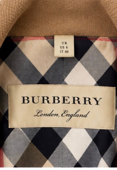 BURBERRY GIBBSMOORE WOOL &amp; CASHMERE BLEND TRENCH COAT