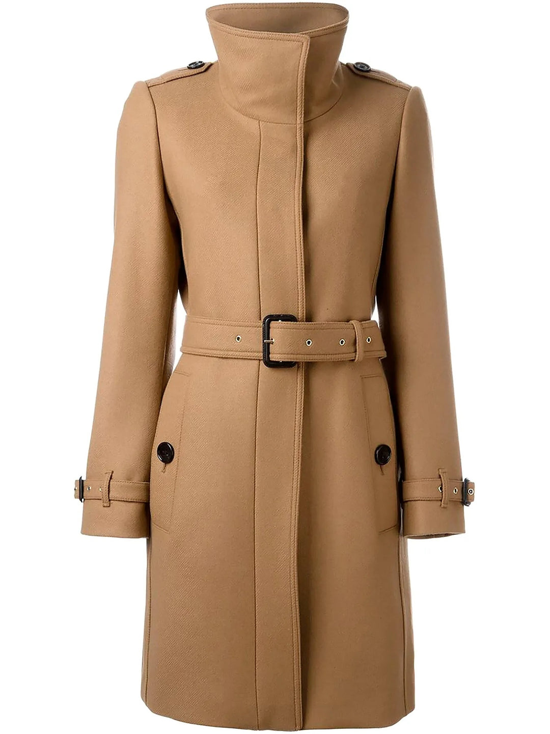 BURBERRY GIBBSMOORE WOOL &amp; CASHMERE BLEND TRENCH COAT